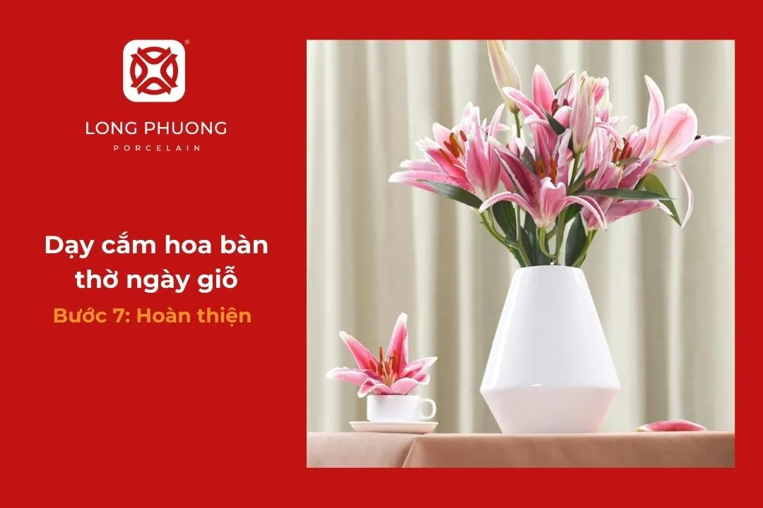 cắm hoa bàn thờ ngày giỗ đơn giản mà ý nghĩa