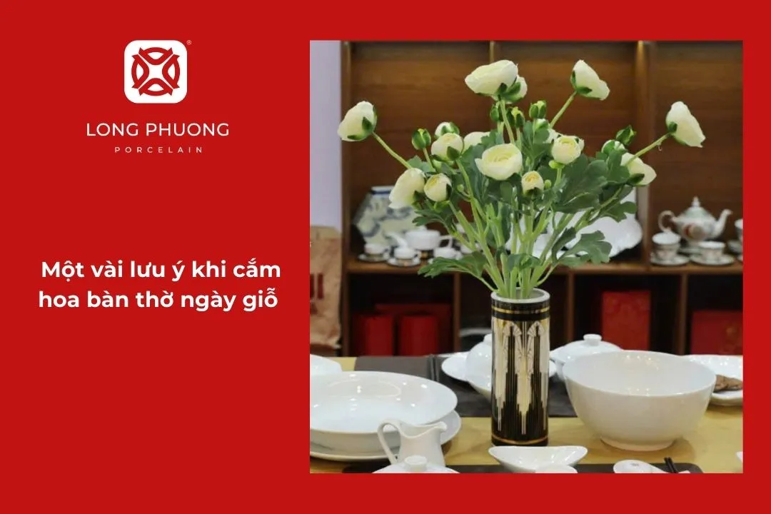 lưu ý khi cắm hoa bàn thờ ngày giỗ