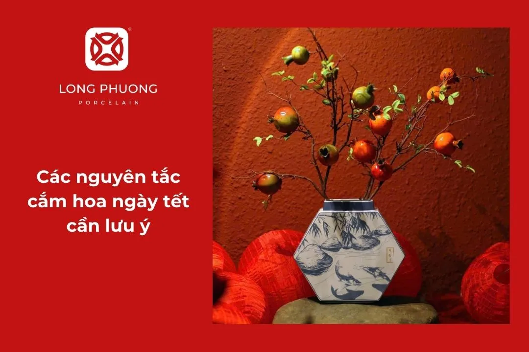 nguyên tắc cắm hoa bàn thờ
