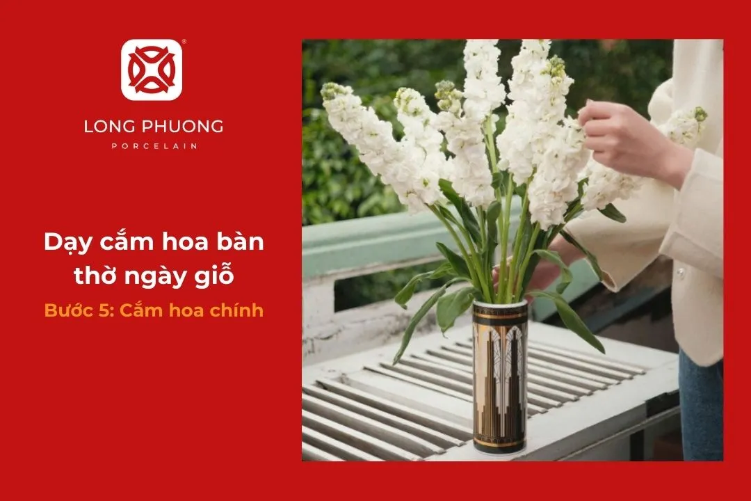 các bước cắm hoa