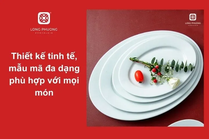 Sứ Long Phương nổi bật với sự đa dạng trong mẫu mã và thiết kế