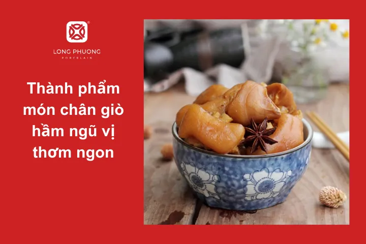 Từng miếng chân giò hầm bắt mắt hấp dẫn