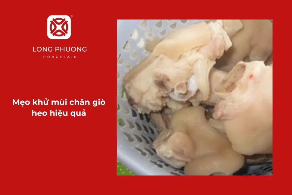 cách làm sạch chân giò