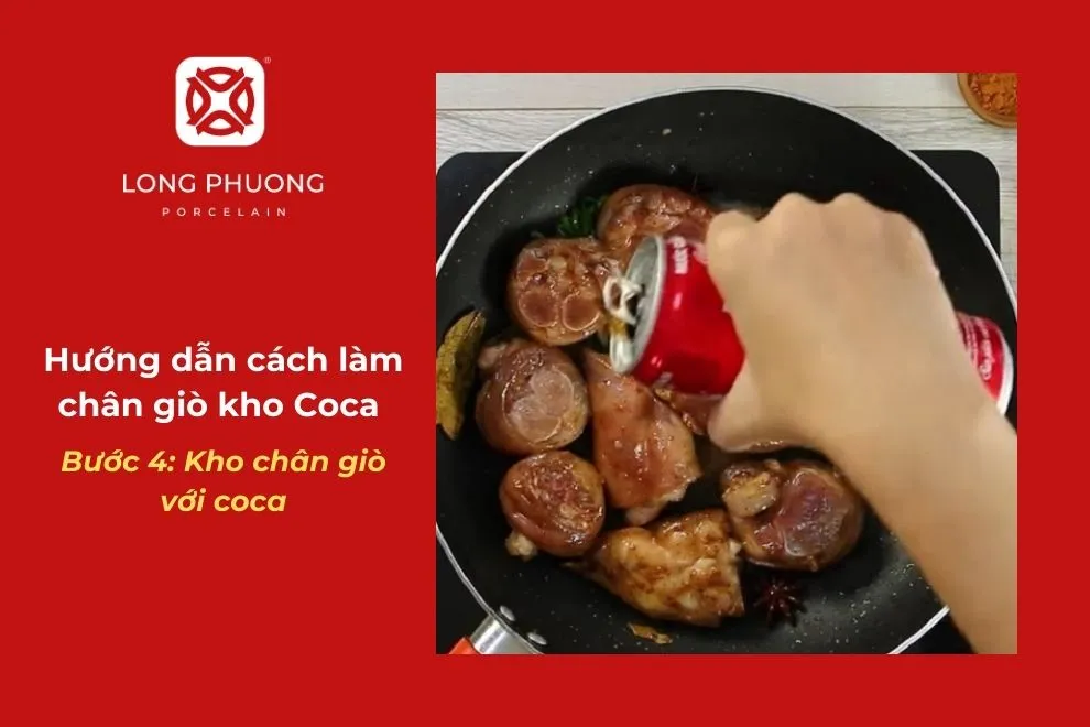 kho chân giò với coca