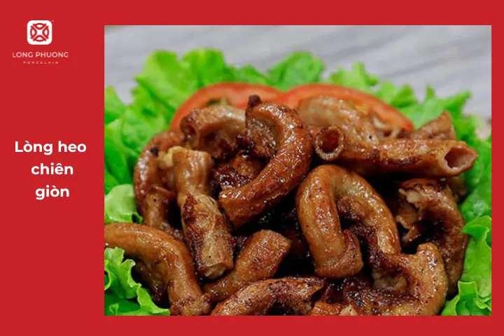 Lòng heo chiên giòn nhắm với bia cực hợp