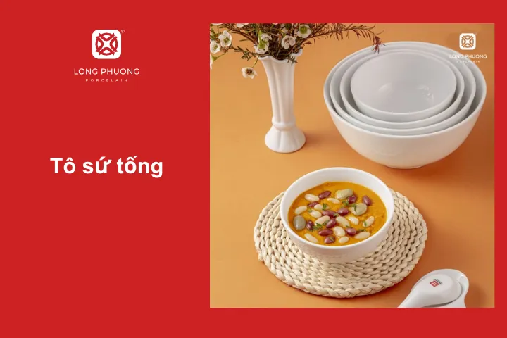 Loại tô sứ phù hợp để đựng mọi thứ, đơn giản nhưng không lỗi thời