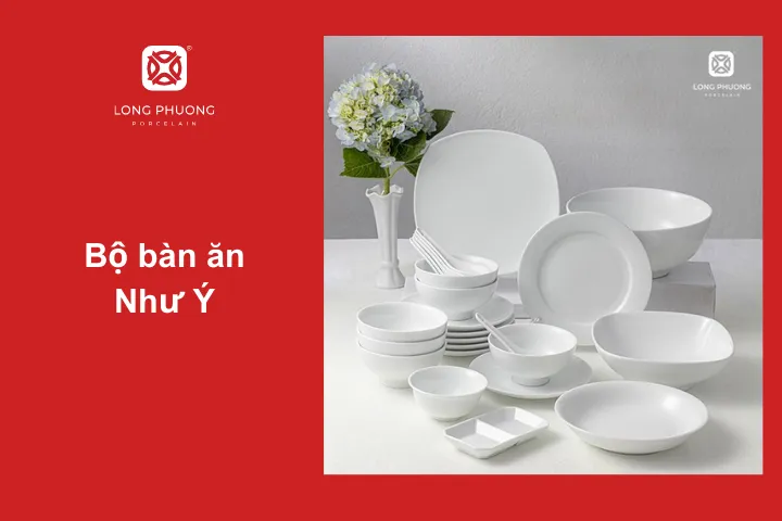 Bộ bát đĩa đơn giản và phù hợp mọi không gian bàn tiệc