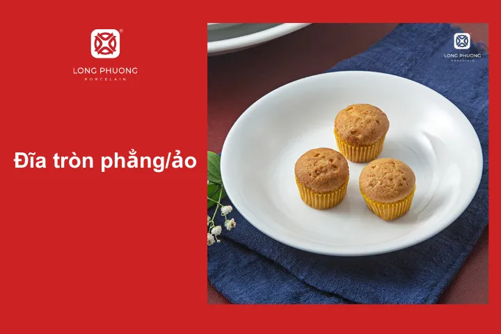 Đĩa tròn chắc chắn là dụng cụ phải có trong mỗi nhà hàng với thiết kế cơ bản, đa công dụng