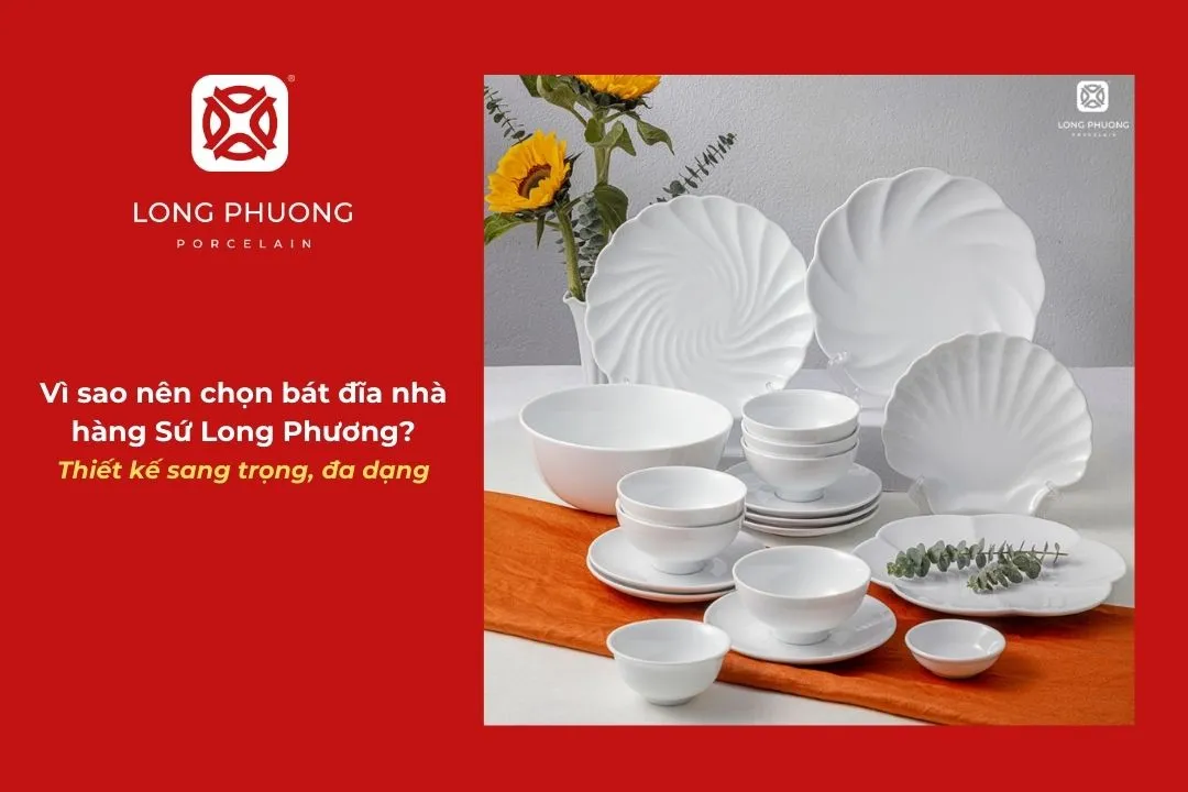 bát đĩa nhà hàng đa dạng mẫu mã từ hãng long phương