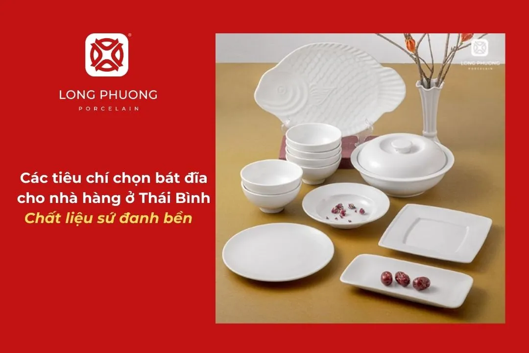 tiêu chí lựa chọn bát đĩa nhà hàng ở thái bình