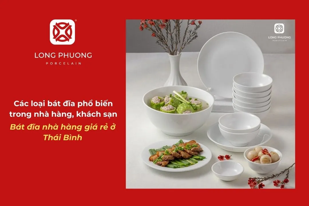 Bát đĩa nhà hàng giá rẻ tại Thái Bình