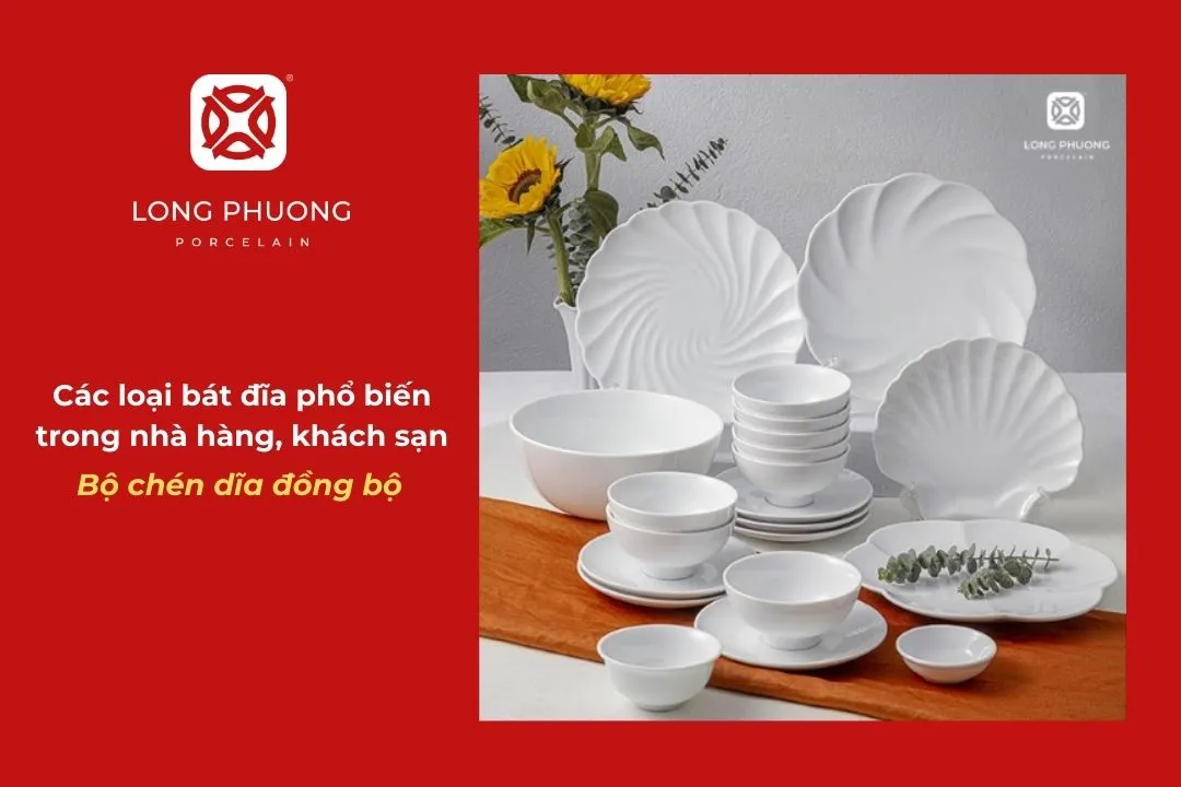chọn mẫu bát đĩa đồng bộ cho nhà hàng