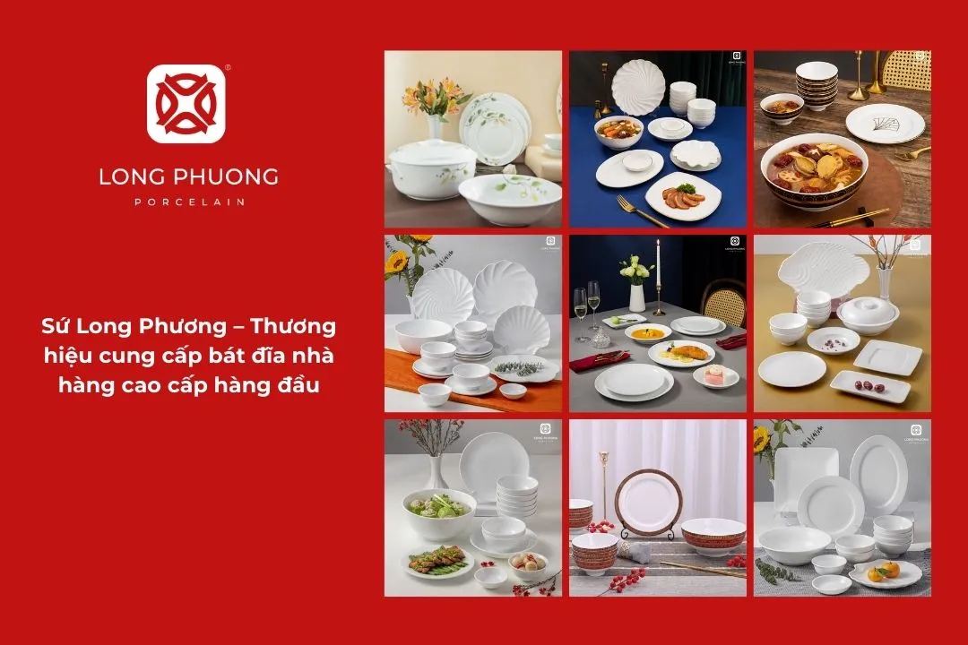 mua bát đĩa nhà hàng chính hãng long phương