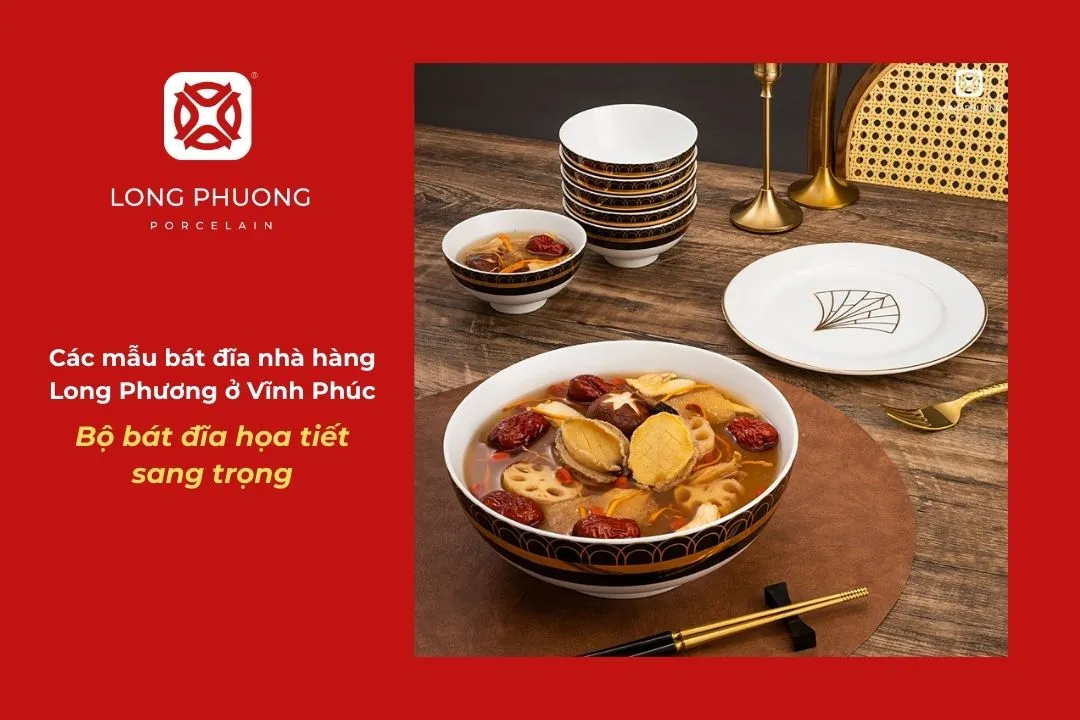 mẫu bát đĩa cho nhà hàng 5 sao sang trọng