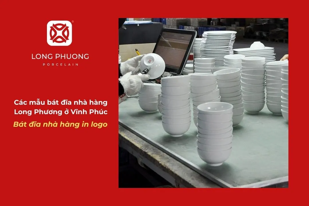 mẫu bát đĩa nhà hàng in logo