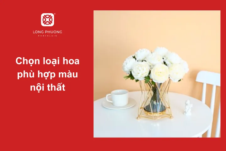 Màu hoa phải phù hợp với nội thất