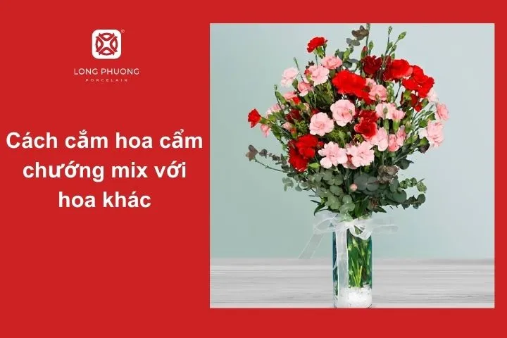 Kết hợp hoa cẩm chướng với hoa khác – Tạo điểm nhấn độc đáo