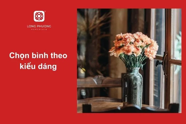 Gợi ý chọn kiểu dáng bình hoa phù hợp với hoa cẩm chướng