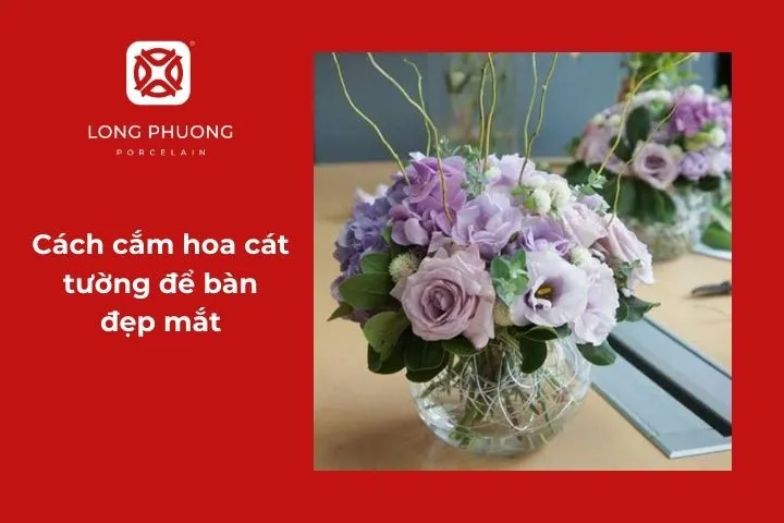 Mẫu hoa cát tường để bàn đơn giản, sang trọng