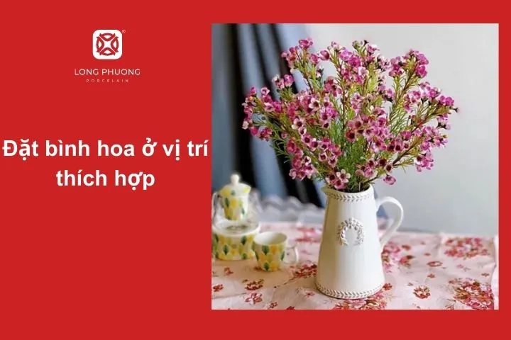 Đặt hoa ở nơi mát mẻ, thoáng khí để giữ hoa tươi lâu hơn