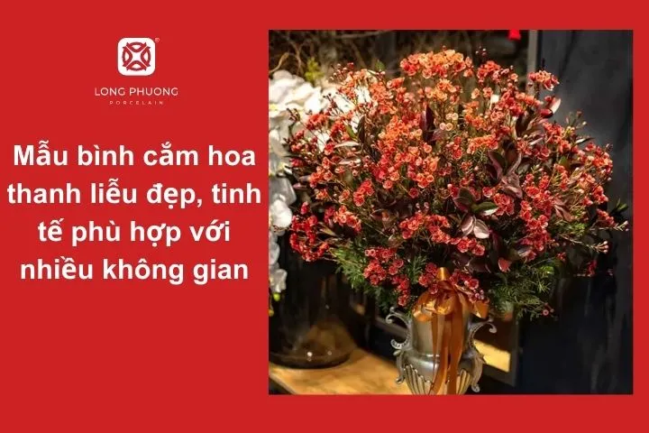 Mẫu bình cắm hoa đẹp, hoàn hảo cho không gian sống thêm ấn tượng