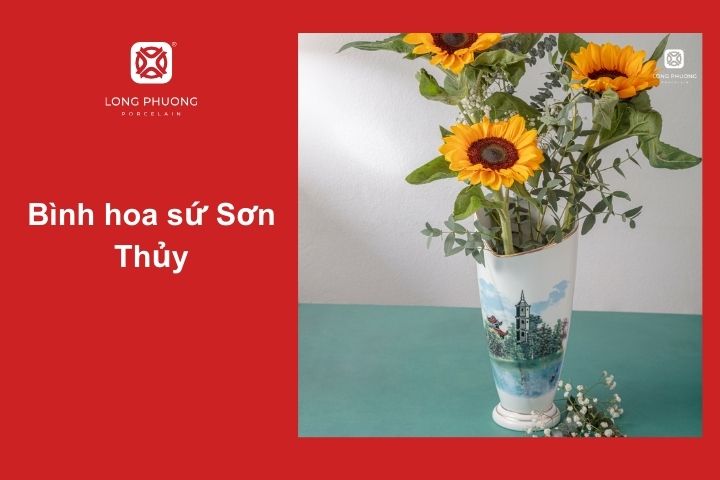 Bình hoa Sơn Thủy – Họa tiết nghệ thuật, mang đậm nét truyền thống