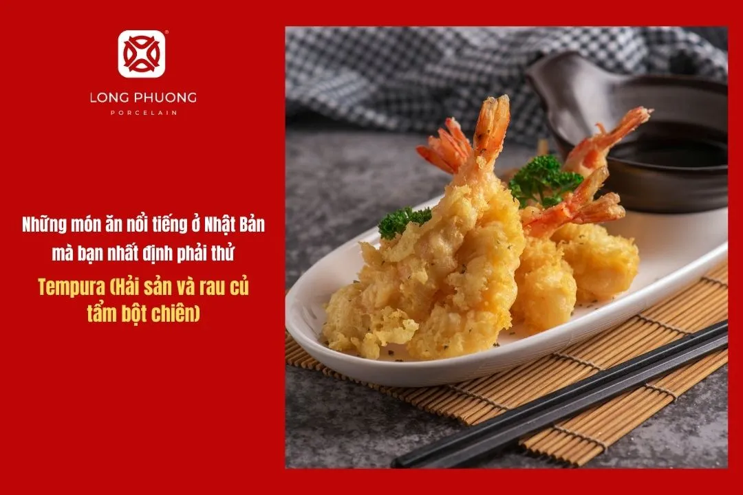 Tempura (Hải sản và rau củ tẩm bột chiên)
