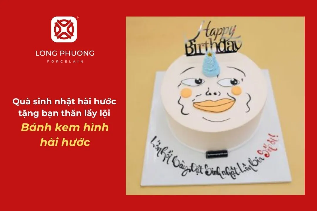 bánh kem sinh nhật hài hước