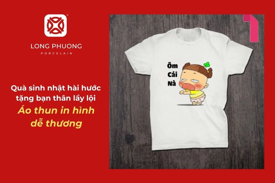 áo thun in hình dễ thương