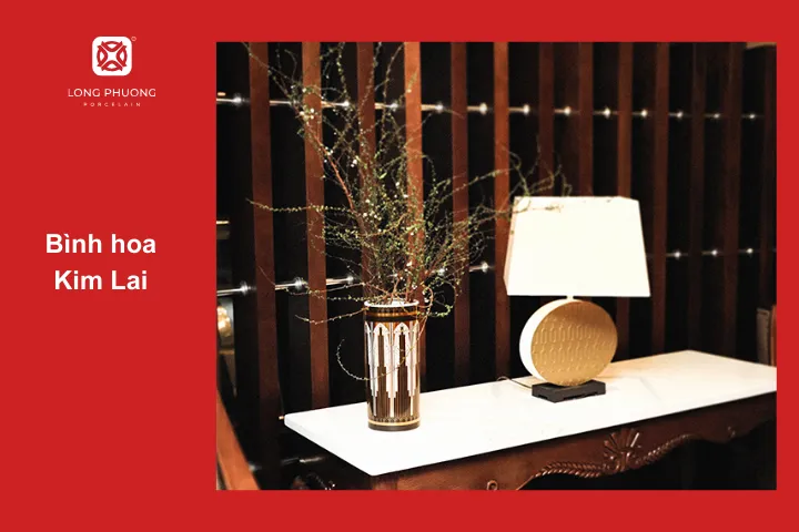 Bình hoa sứ Kim Lai