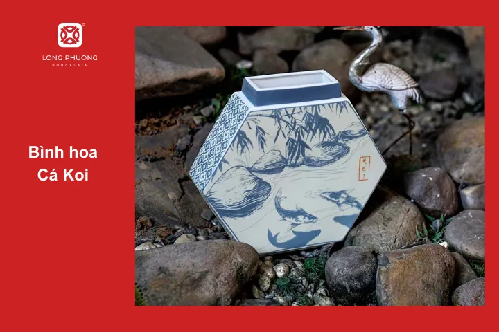 Bình hoa Cá Koi