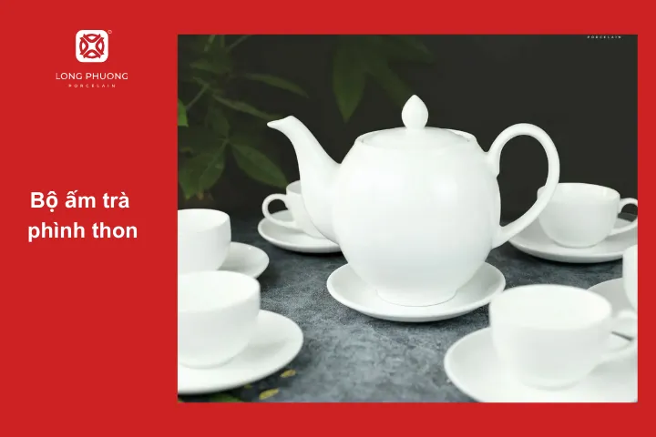 Bộ ấm trà phình thon