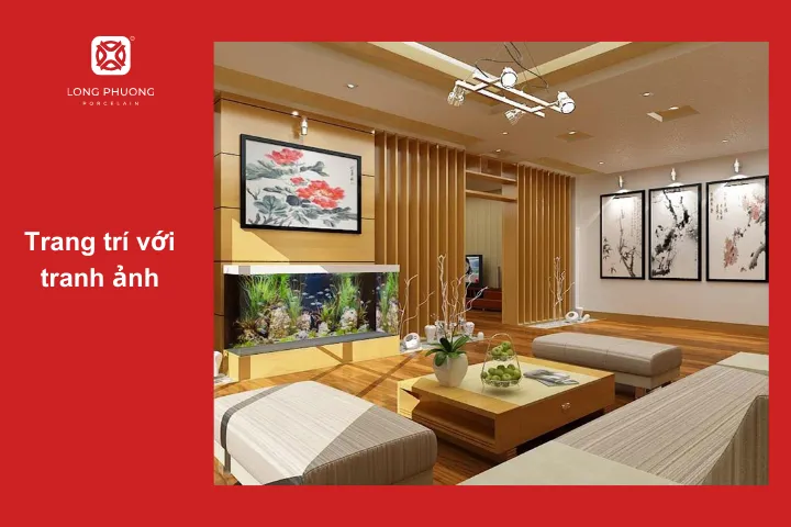 Tranh ảnh còn thể hiện được cá tính của gia chủ