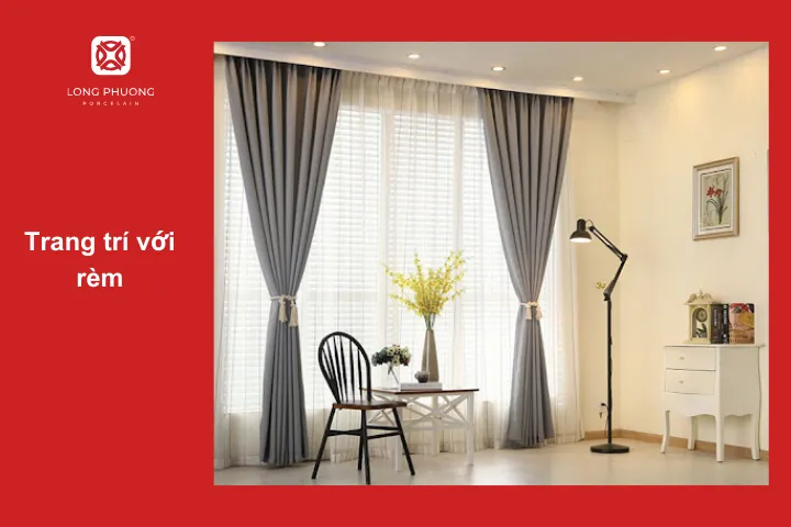 Lựa chọn đúng mẫu rèm cửa tạo nên điểm nhấn cho không gian