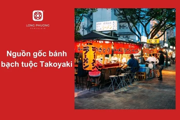 Quầy hàng truyền thống tại Osaka – nơi khai sinh ra món Takoyaki trứ danh