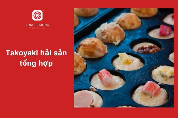 Bánh mực takoyaki là sự kết hợp của mực hòa quyện trong lớp bột mềm mại