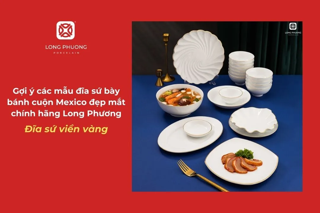 mẫu dĩa đựng bánh cuộn mexico