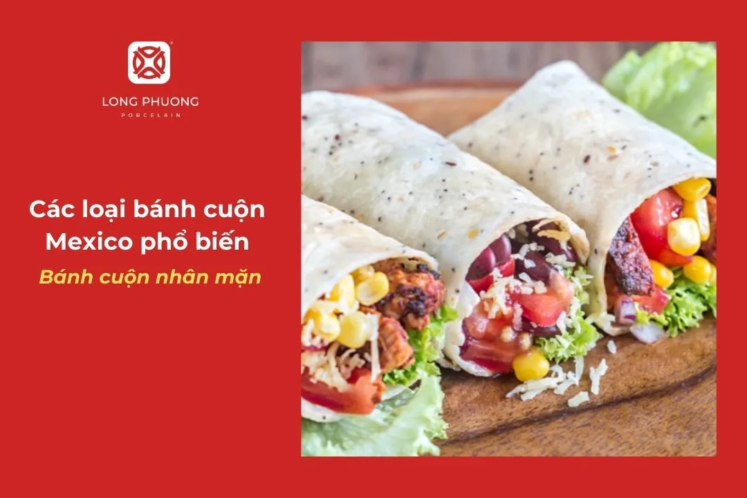 bánh cuộn nhân mặn mexico