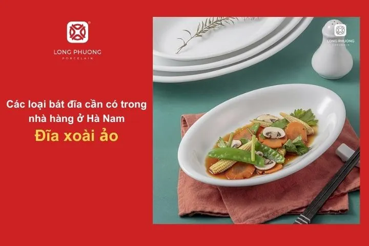 Đĩa xoài ảo phù hợp với các món ăn cần trình bày theo phong cách nghệ thuật