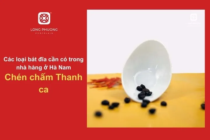Chén chấm thanh ca có thiết kế mềm mại, uyển chuyển với đường cong thanh thoát