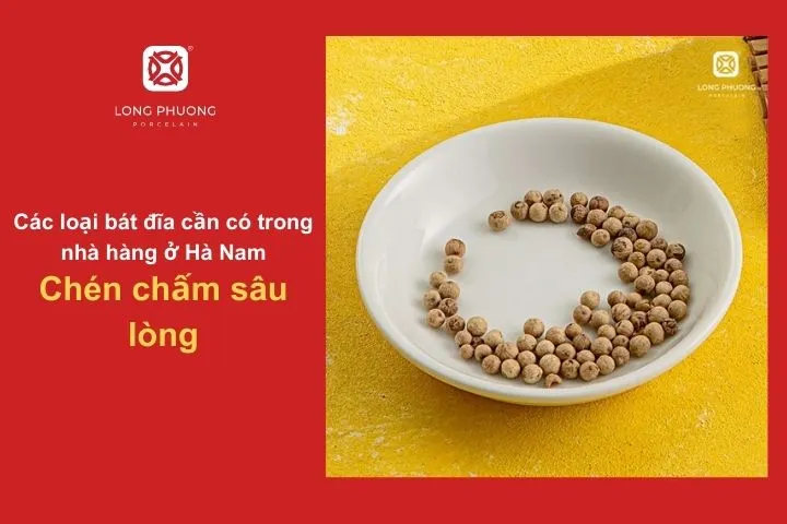 Thiết kế sâu lòng giúp hạn chế nước chấm bị tràn ra ngoài