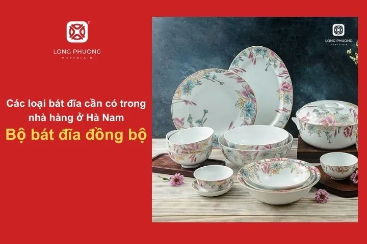 Bộ bát đĩa đồng bộ giúp nâng tầm không gian nhà hàng