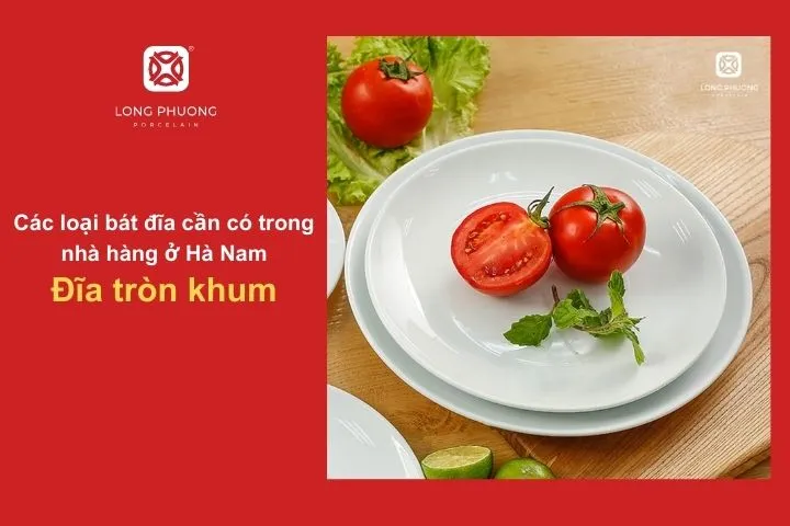 Đĩa tròn khum có viền cong nhẹ, giúp món ăn có độ sâu hơn, tạo cảm giác đầy đặn, bắt mắt