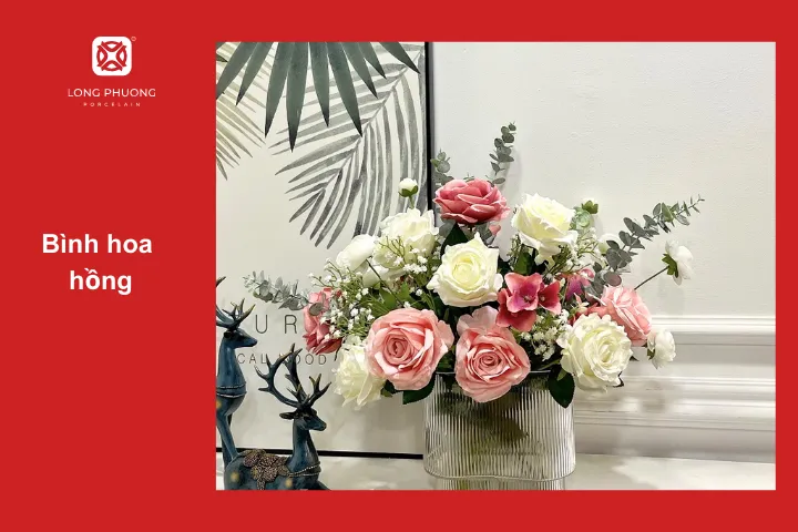 Hoa hồng dịu dàng mang đến sự tinh tế cho không gian