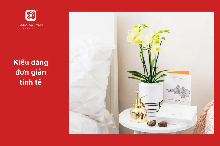 Kiểu dáng bình hoa đơn giản, sang trọng