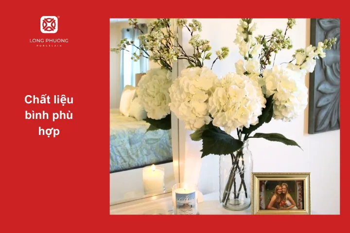 Chất liệu thủy tinh phù hợp với mọi không gian, đẹp mắt và sang trọng