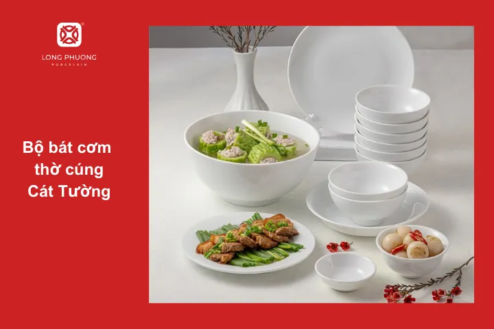 Bộ bát đĩa thờ cúng phù hợp với mọi không gian