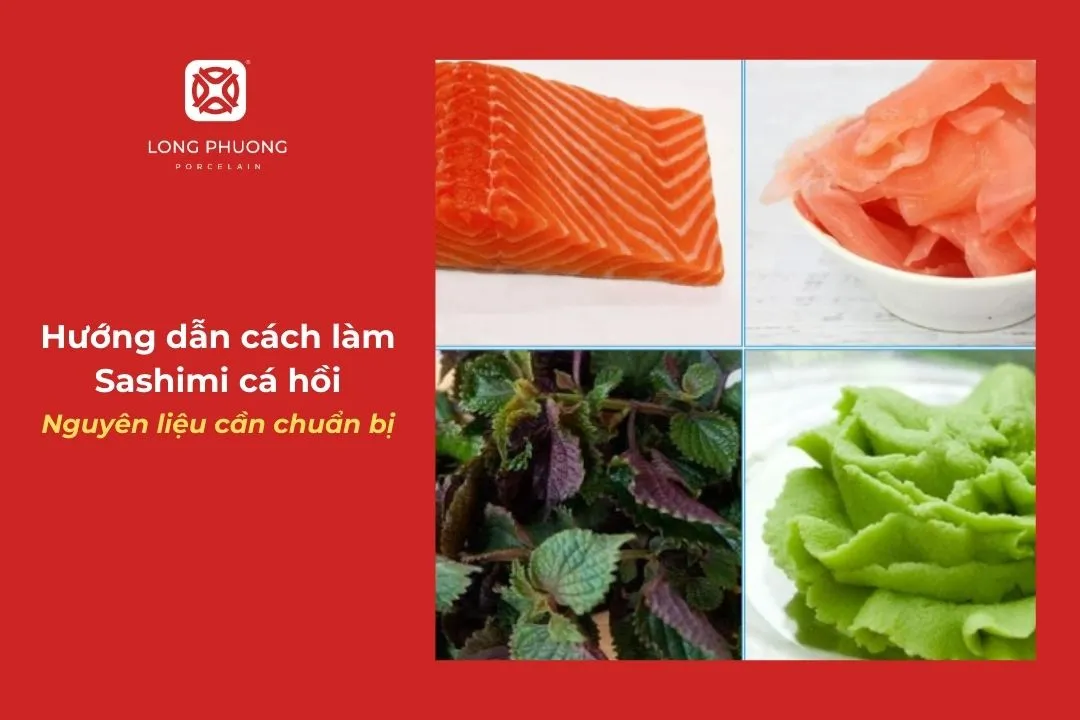 nguyên liệu làm sashimi cá hồi