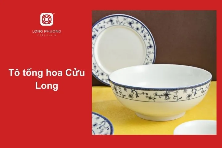 Không chỉ thích hợp cho phở, bún, tô tống hoa Cửu Long của Long Phương cũng là lựa chọn lý tưởng để đựng ramen