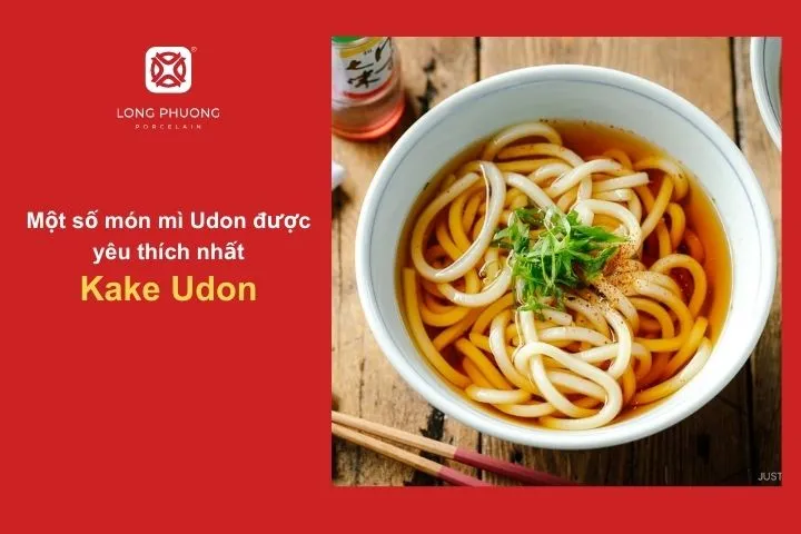 Món mì Udon truyền thống với nước dùng thanh ngọt